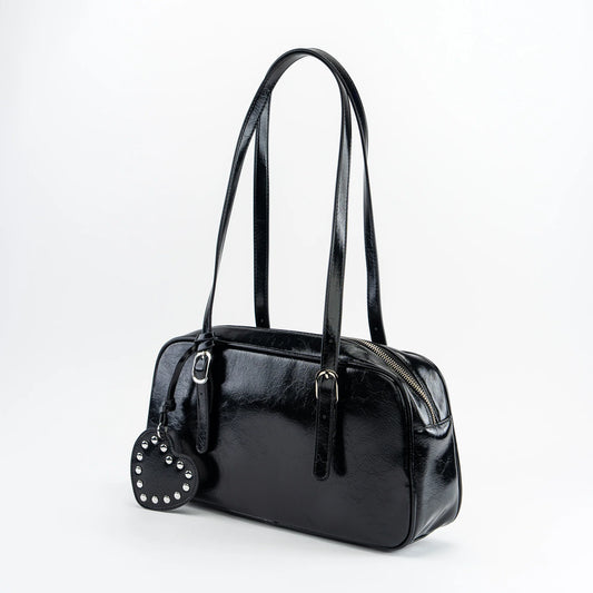 Onyx Bowler Shoulder Bag