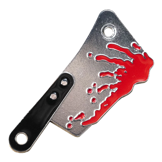 Cleaver Blood Splatter Enamel Pin