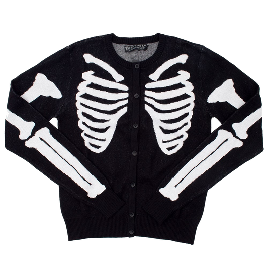 SKELETON RIBCAGE CARDIGAN