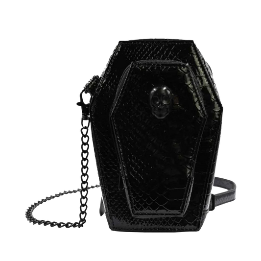 COFFIN MINI CROSSBODY SKULL PURSE
