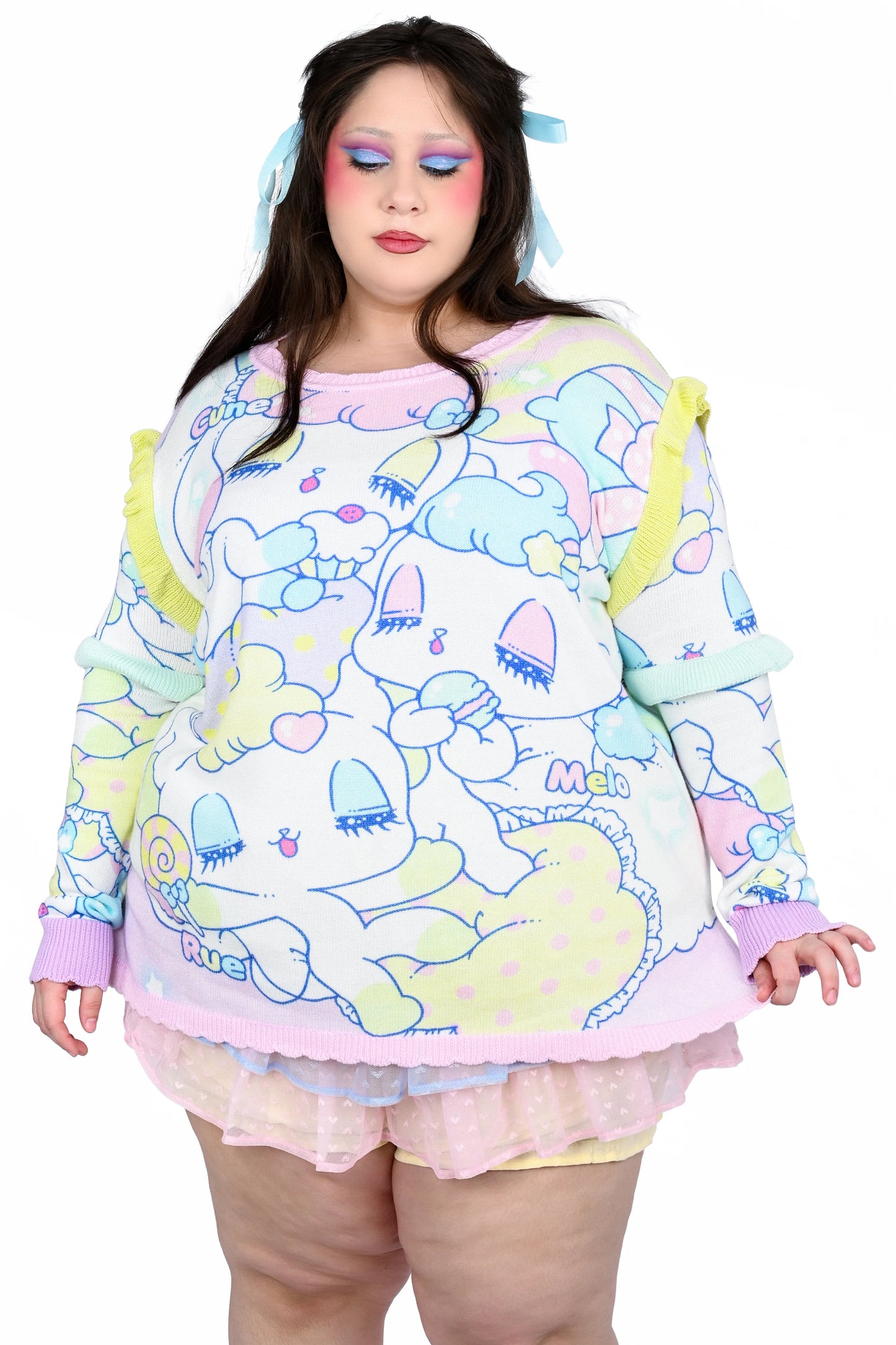 MYVIOLET Peropero Sparkles Glitter Pullover Sweater