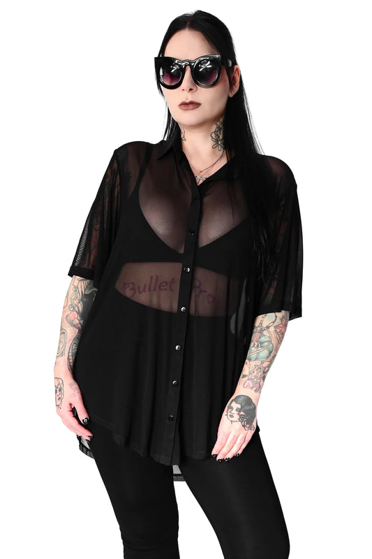 FOXBLOOD Short Sleeve Mesh Memphis Oversized Shirt