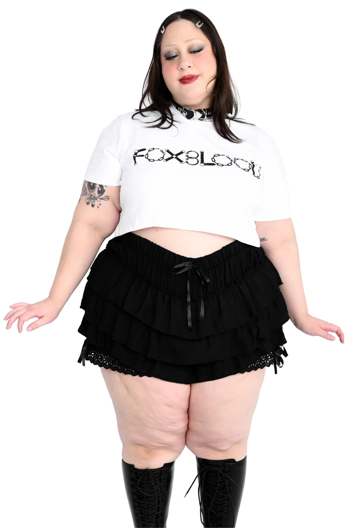 FOXBLOOD Black Ruffle Bloomers