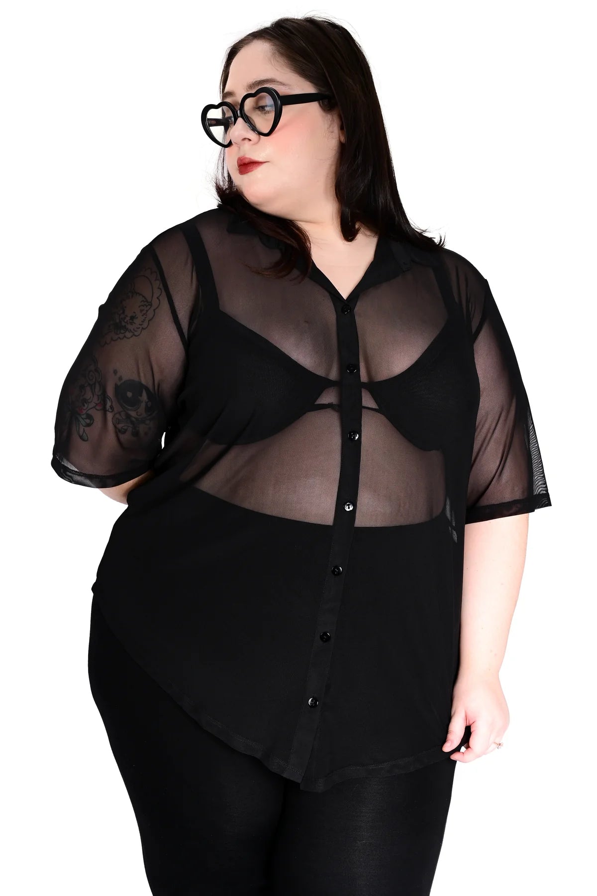 FOXBLOOD Short Sleeve Mesh Memphis Oversized Shirt