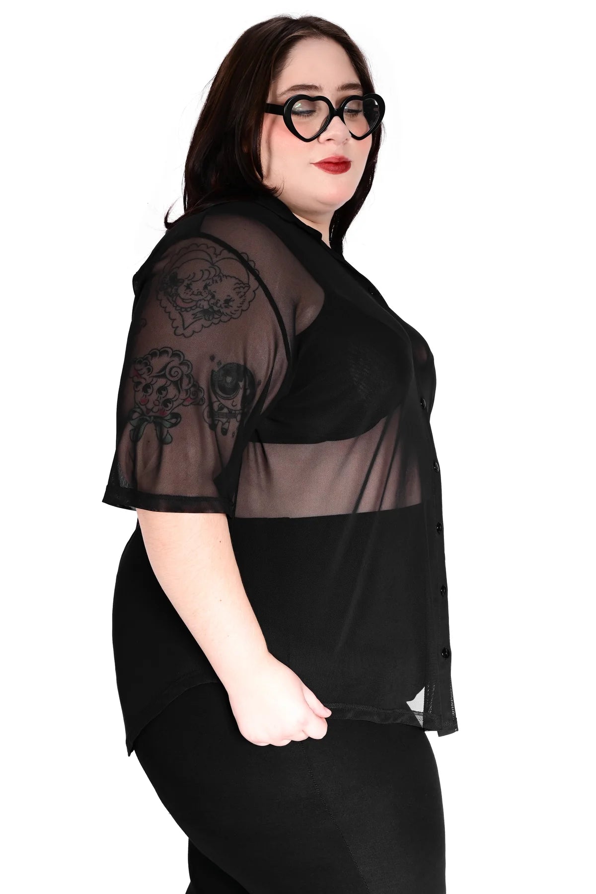 FOXBLOOD Short Sleeve Mesh Memphis Oversized Shirt