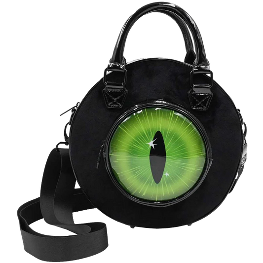 EYEBALL BLACK CAT BACKPACK PURSE