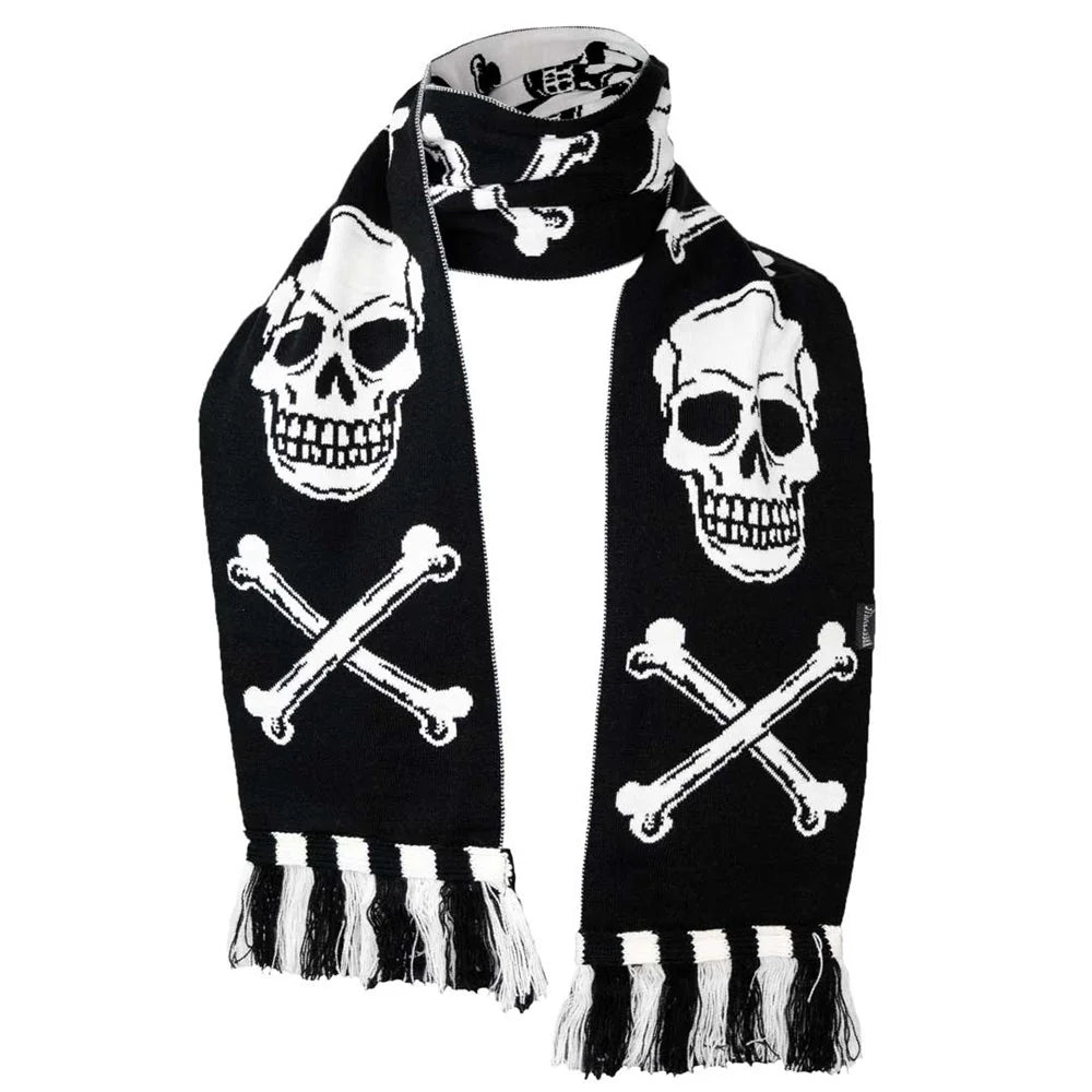 Skull Crossbone Knit Scarf
