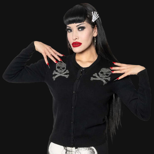 Skull Studded Cardigan