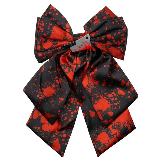 Blood Splatter Cleaver Satin Bow