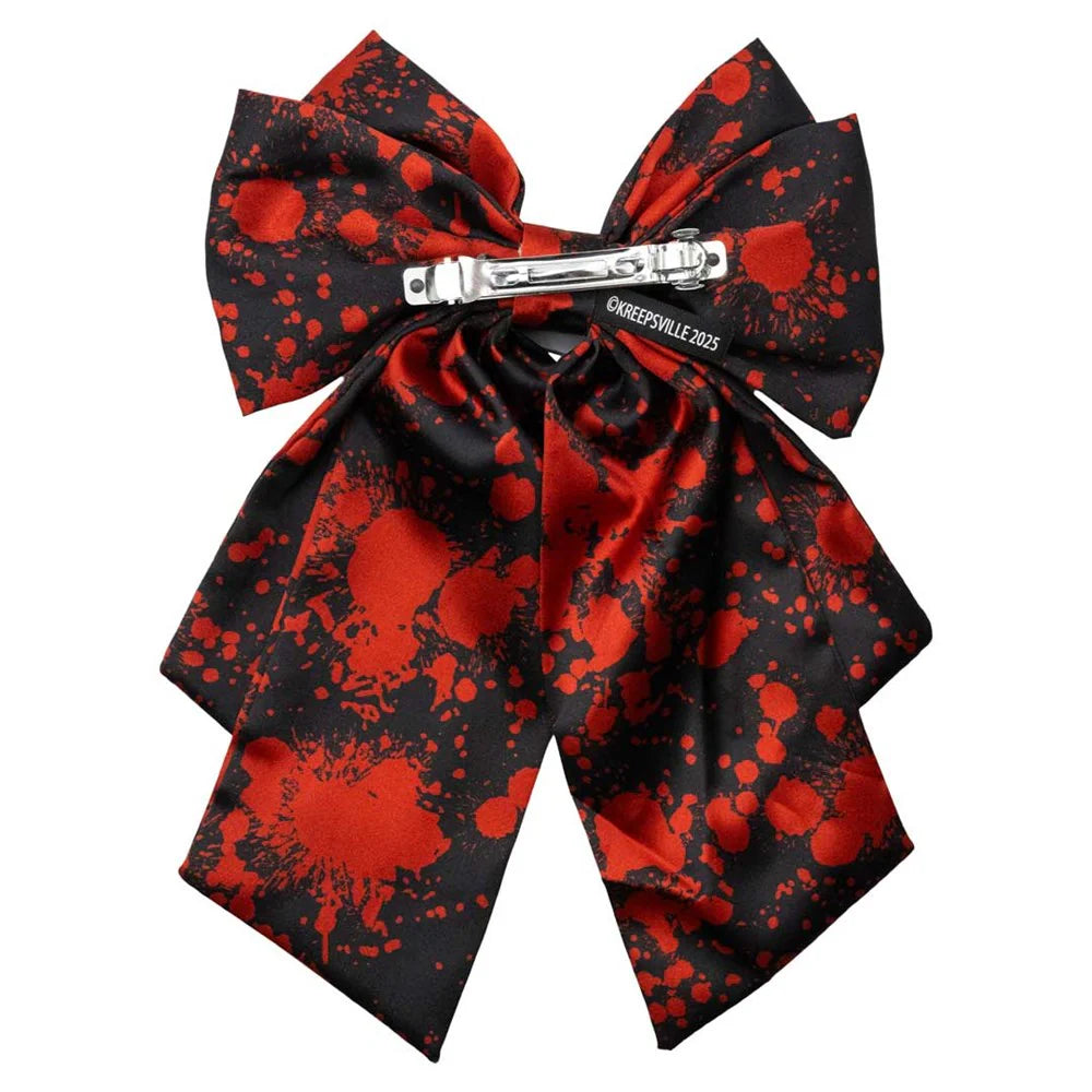 Blood Splatter Cleaver Satin Bow