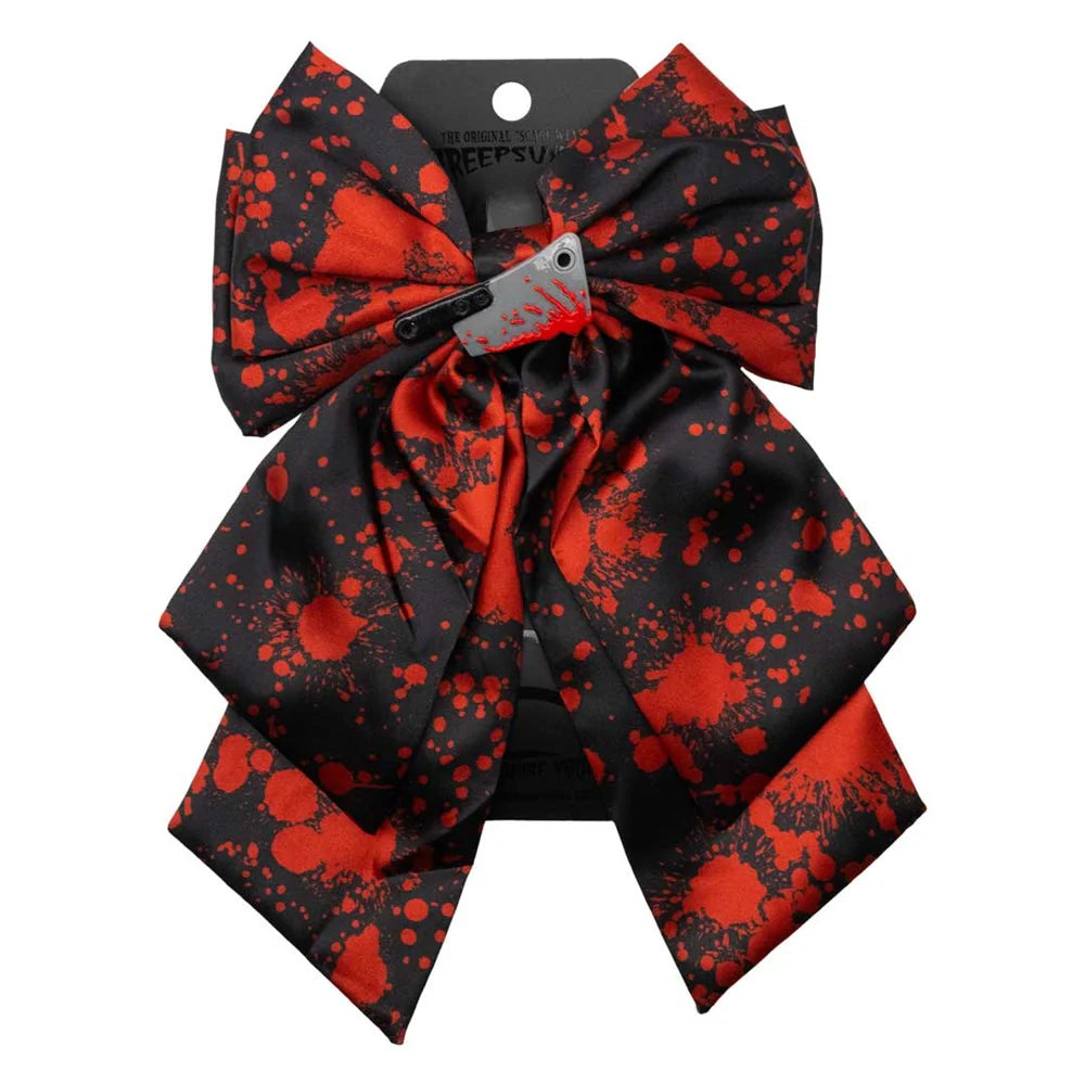 Blood Splatter Cleaver Satin Bow