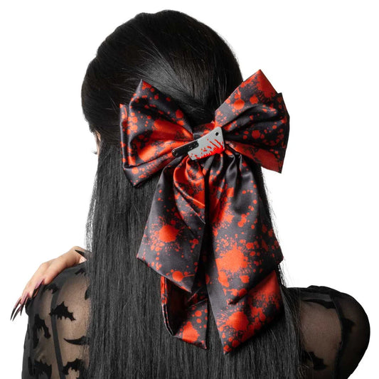 Blood Splatter Cleaver Satin Bow