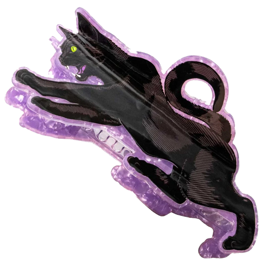 Black Cat Claw Clip