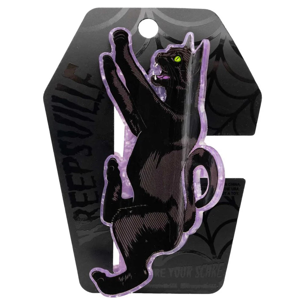 Black Cat Claw Clip
