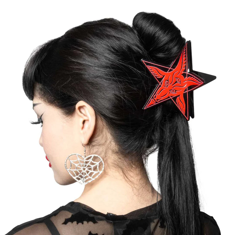 Baphomet Star Claw Clip