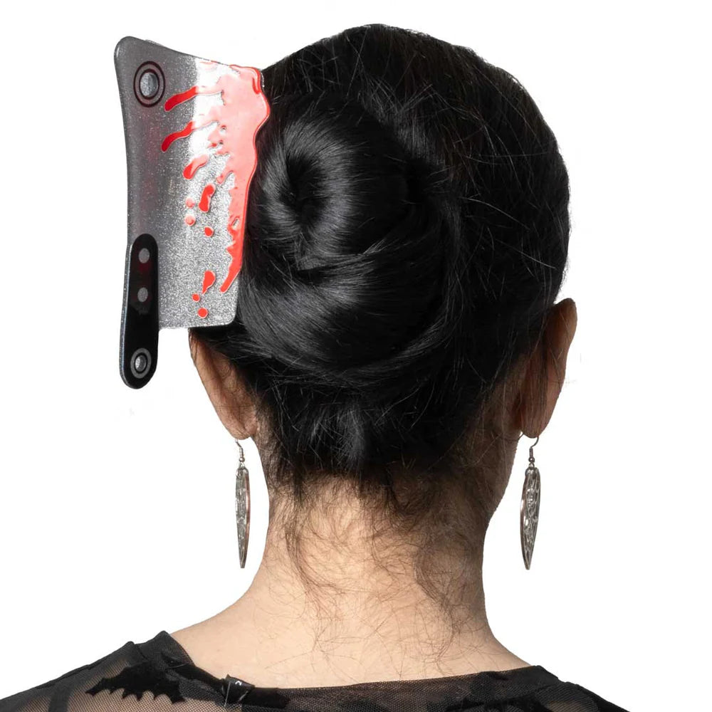 Cleaver Silver Glitter Claw Clip