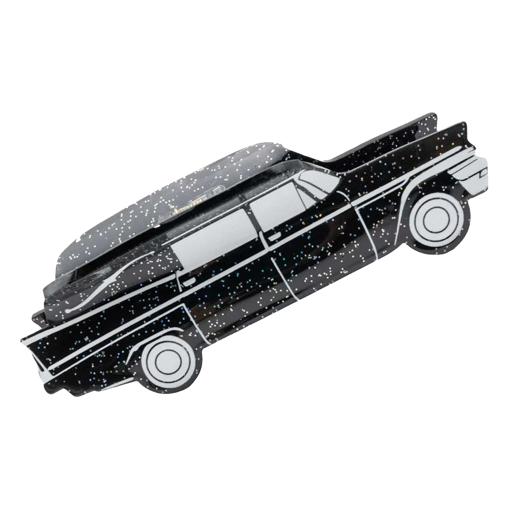 Hearse Black Glitter Claw Clip