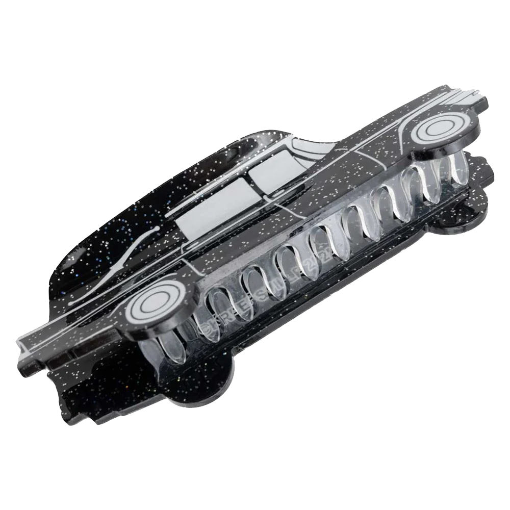 Hearse Black Glitter Claw Clip
