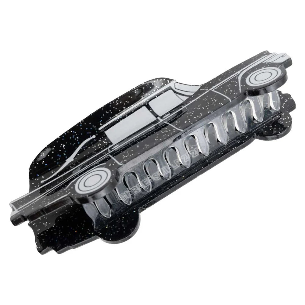 Hearse Black Glitter Claw Clip