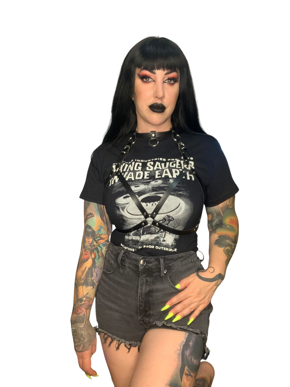 GLOW VERSION FLYING SAUCERS TSHIRT Coldwar Industries