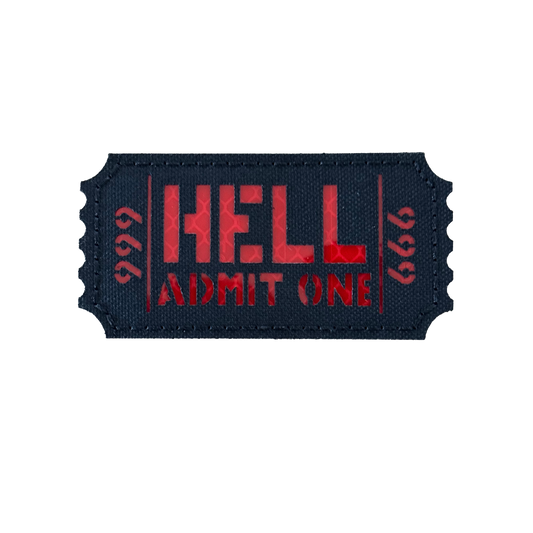 Hell Admit One Patch Velcro