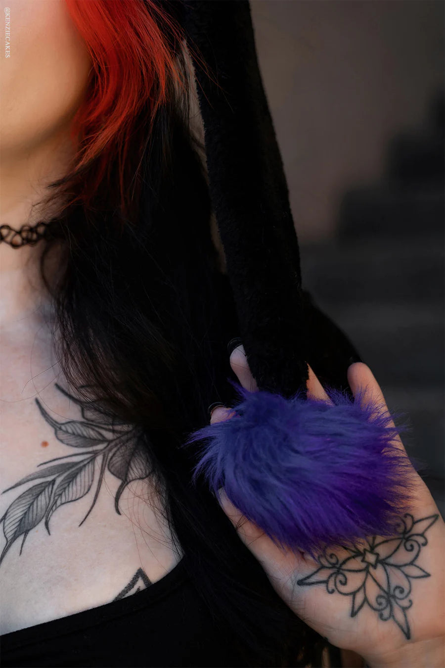 Santa Clause Hat Black/Purple