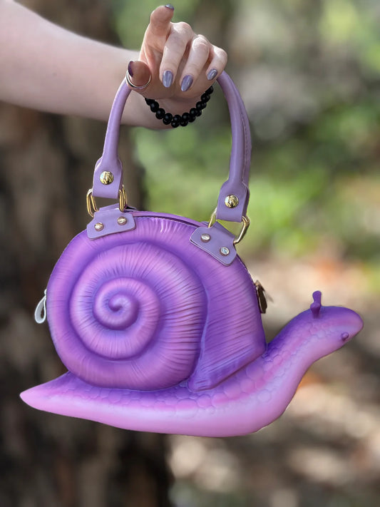 Windy Willows Purple Snail Bag