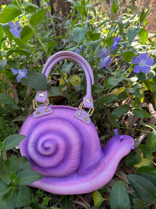 Windy Willows Purple Snail Bag