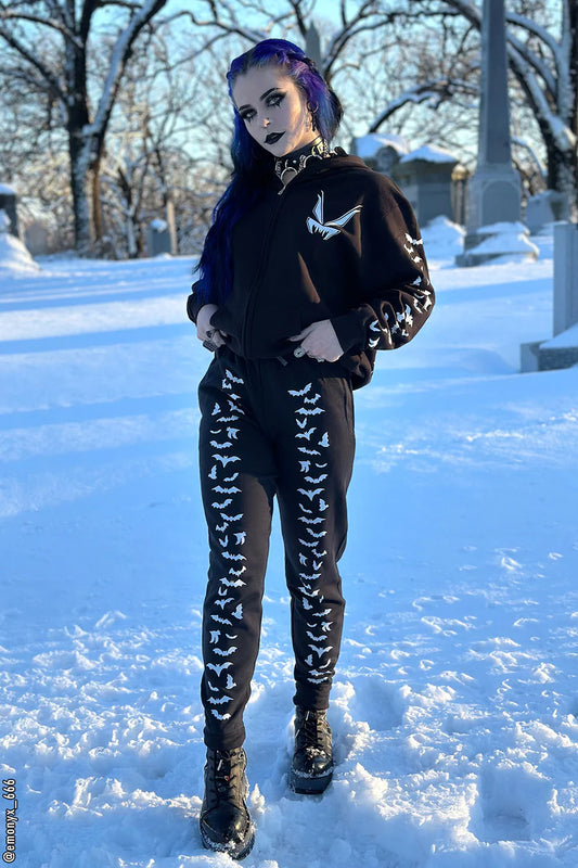 Vampire Bat Joggers White