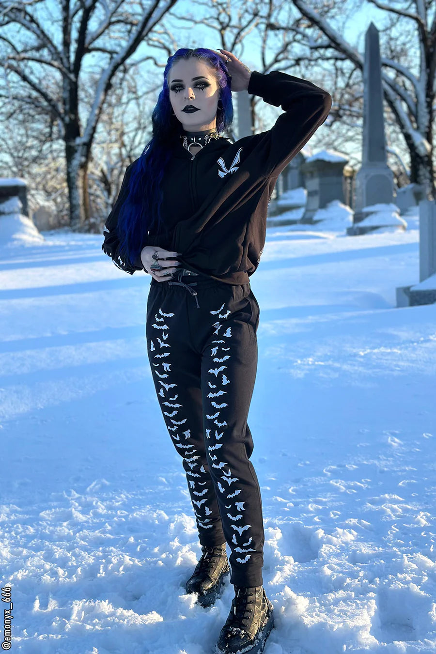 Vampire Bat Joggers White