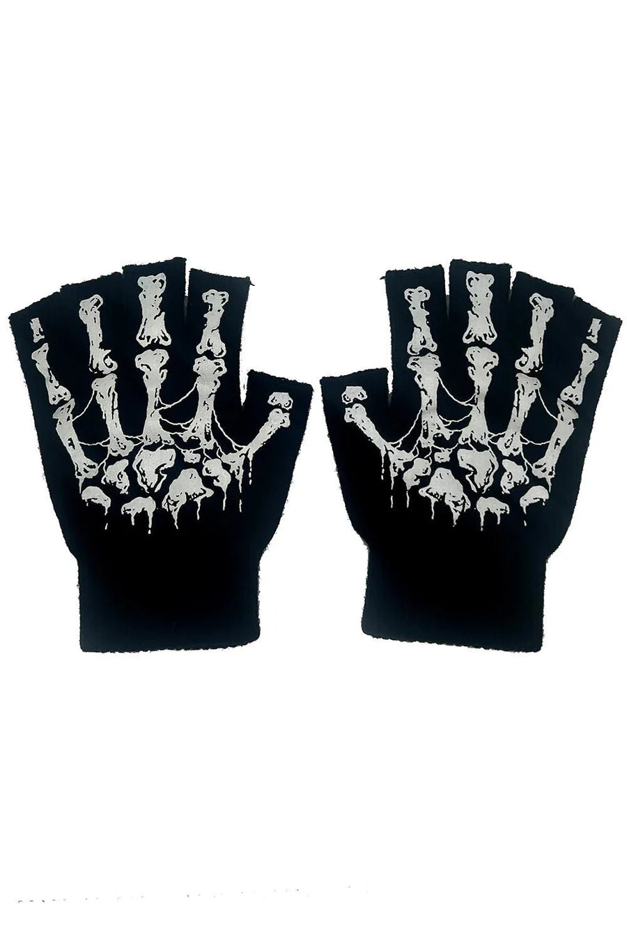 Dead Inside Skeleton Gloves Fingerless