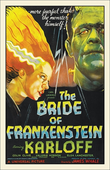 24x36 MOVIE POSTER- BRIDE OF FRANKENSTEIN