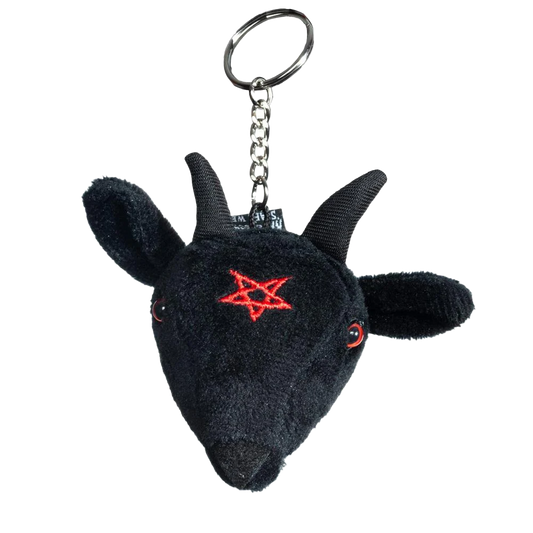 GOATHEAD BAPHOMET PLUSH KEYCHAIN