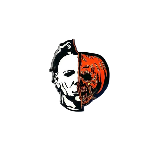 Michael Myers Halloween II Half Face Enamel Pin