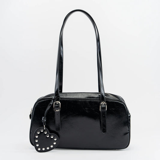 Onyx Bowler Shoulder Bag