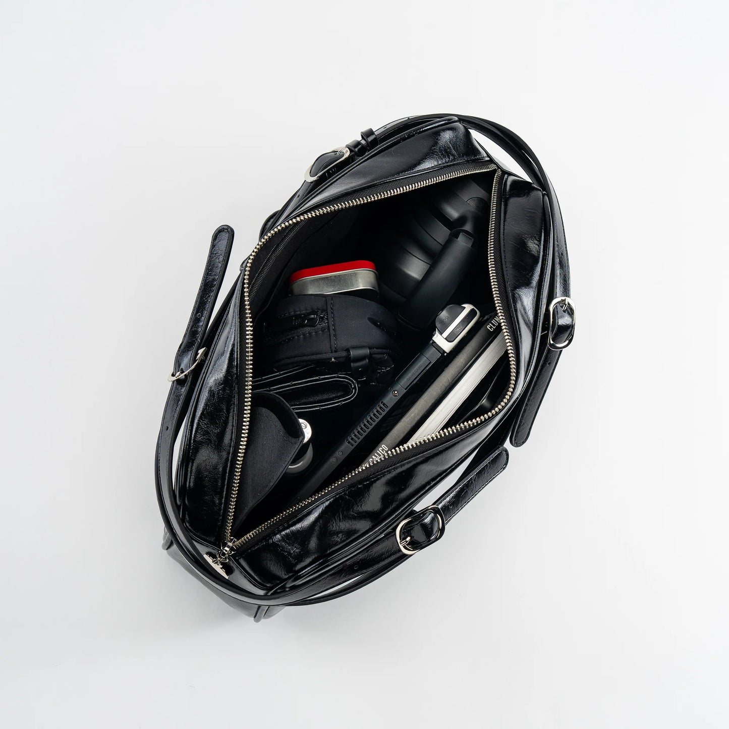 Onyx Bowler Shoulder Bag
