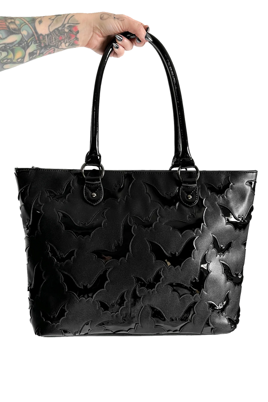 Foxblood Bat Tote Bag