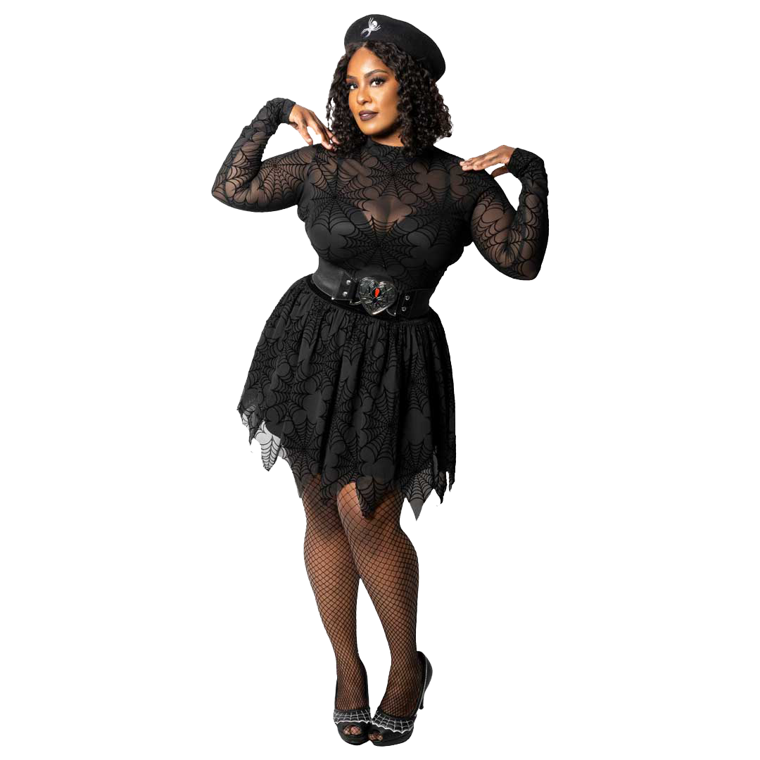 Spiderweb Mesh Tutu Skirt