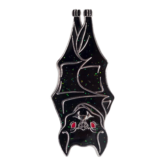 Hanging Bat Enamel Pin