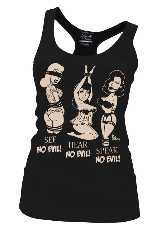 No Evil Racer Back Tank Top