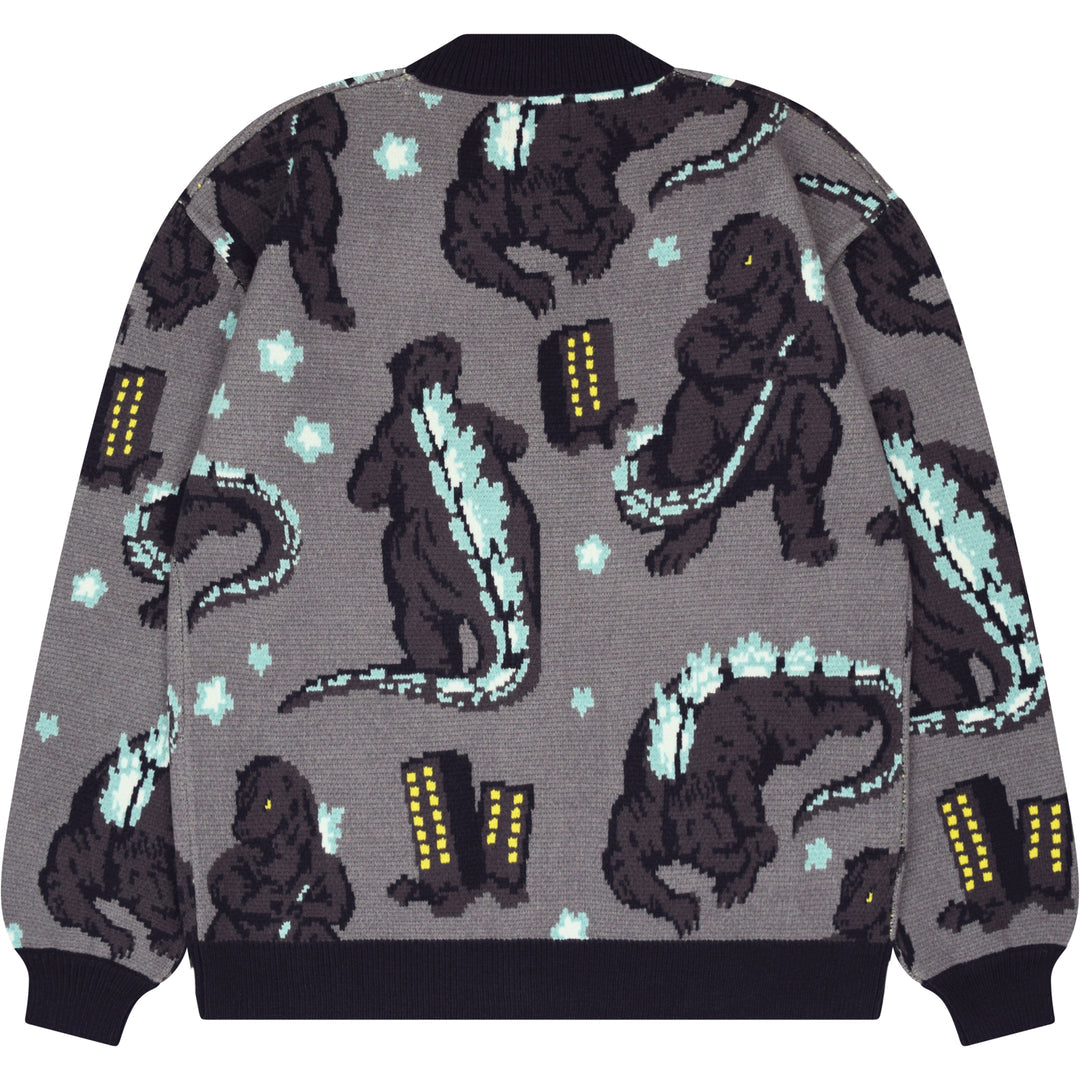 Stompin Around Cardigan Godzilla