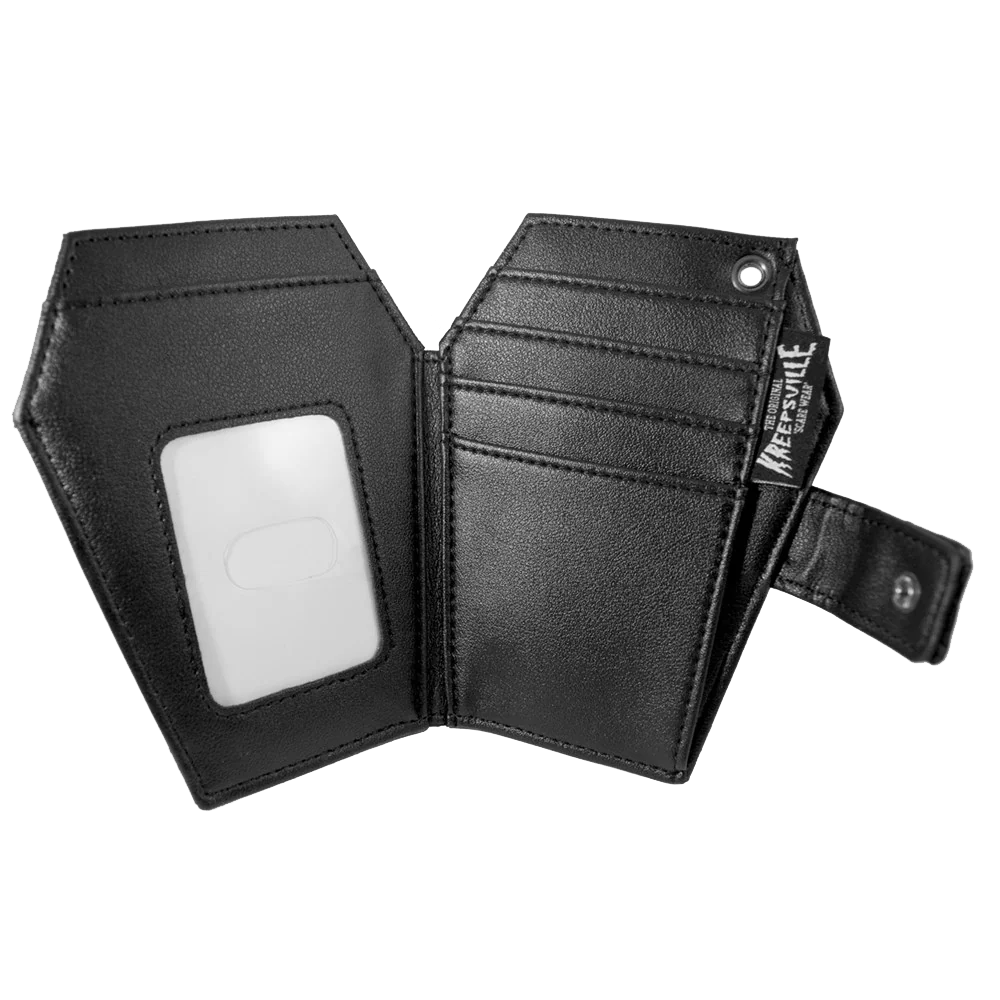 Embossed Skull Coffin Wallet