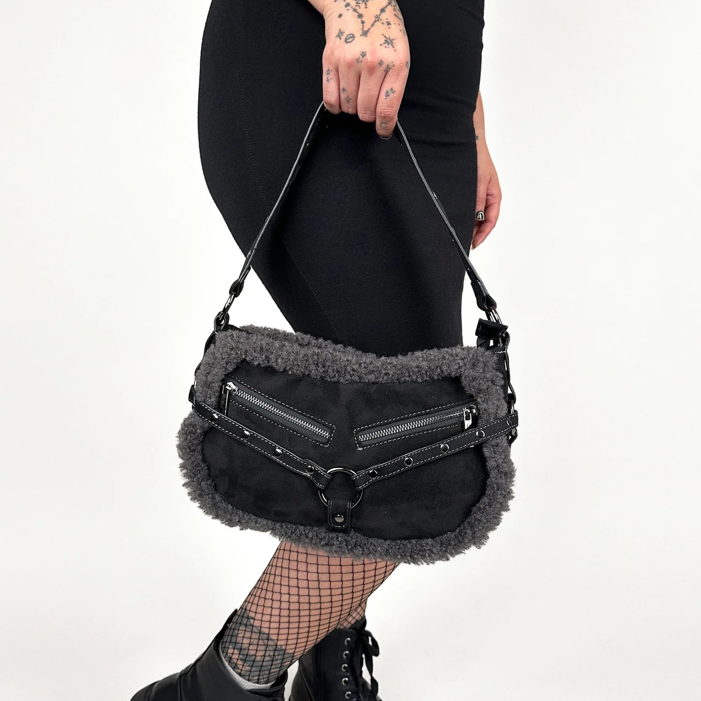 Obsidian Angel Fur Bag