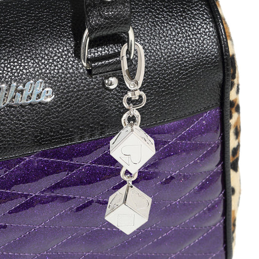 POISONOUS PURPLE SPARKLE ATOMIC TOTE MEDIUM
