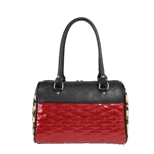 RED RUM SPARKLE ATOMIC TOTE MEDIUM