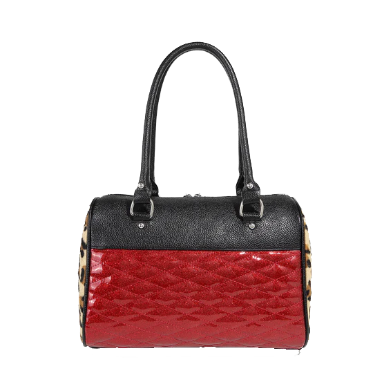 RED RUM SPARKLE ATOMIC TOTE MEDIUM