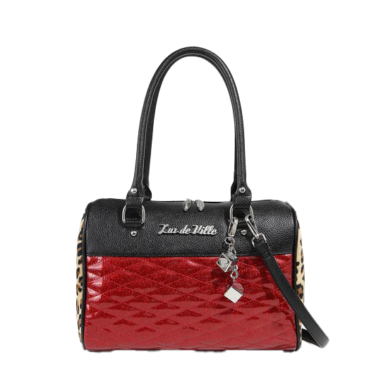 RED RUM SPARKLE ATOMIC TOTE MEDIUM