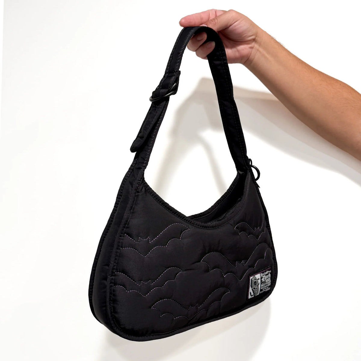 Purple Bats Recycled Nylon Shoulderbag