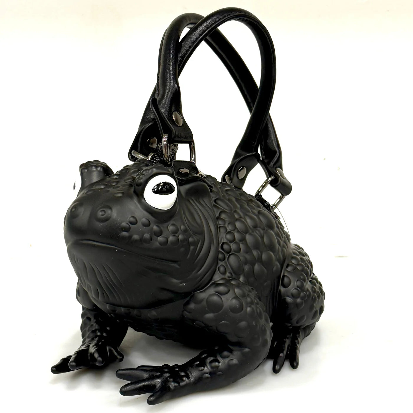 WINDY WILLOWS Black Toad Bag White Glow Eyes