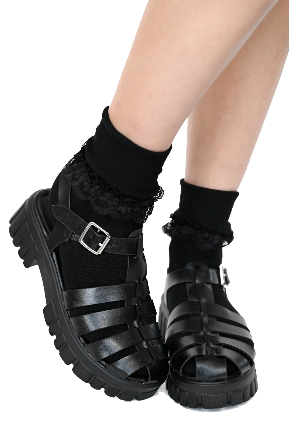 Black Lace Bobby Socks